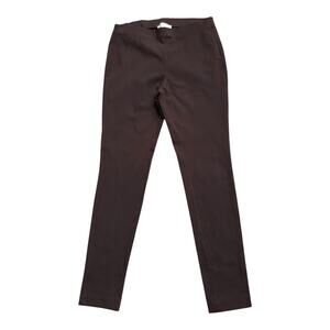 Michael Kors Brown Skinny Pants Medium Pull On Stretch Career Work Elastic Waist